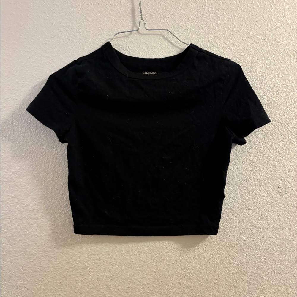 Wild Fable Classic Black Crop Top